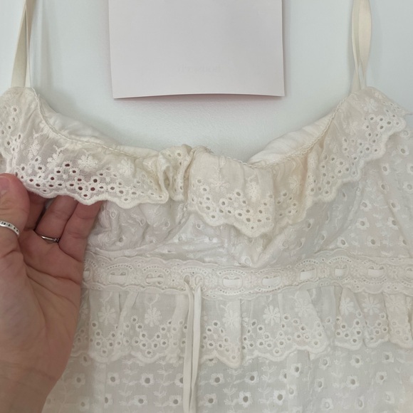 House of CB Ivory Ruffle Maxi Skirt - Picture 8 of 11